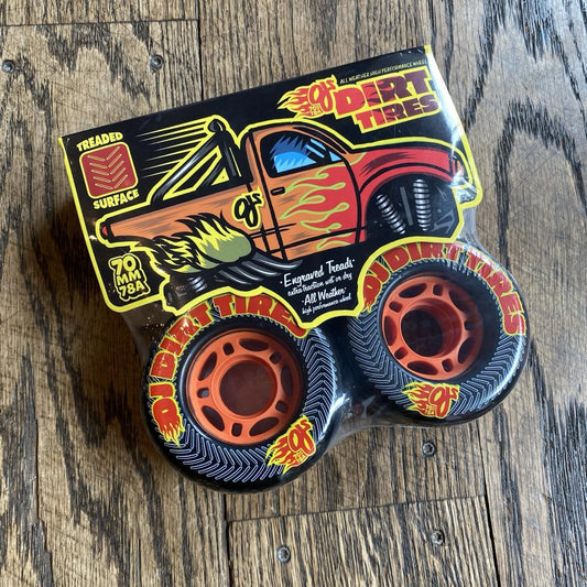 70mm Dirt Tires Thunder Juice Black 78a OJ Wheels