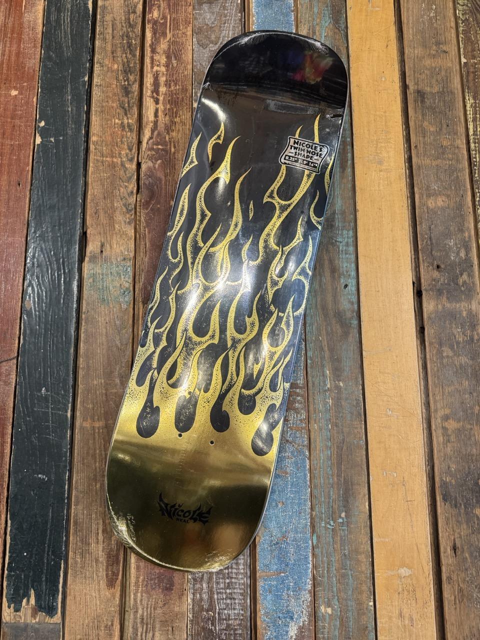 Real Skateboards NICOLE FLAMES REDUX Deck
