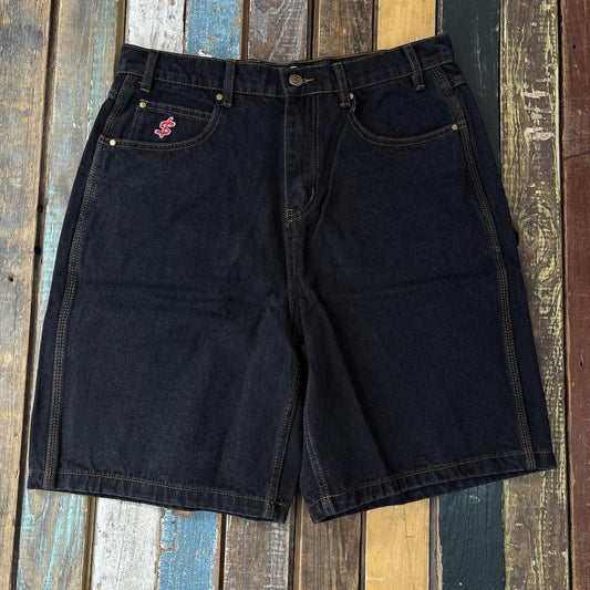 Cash Only Logo Baggy Denim Shorts
