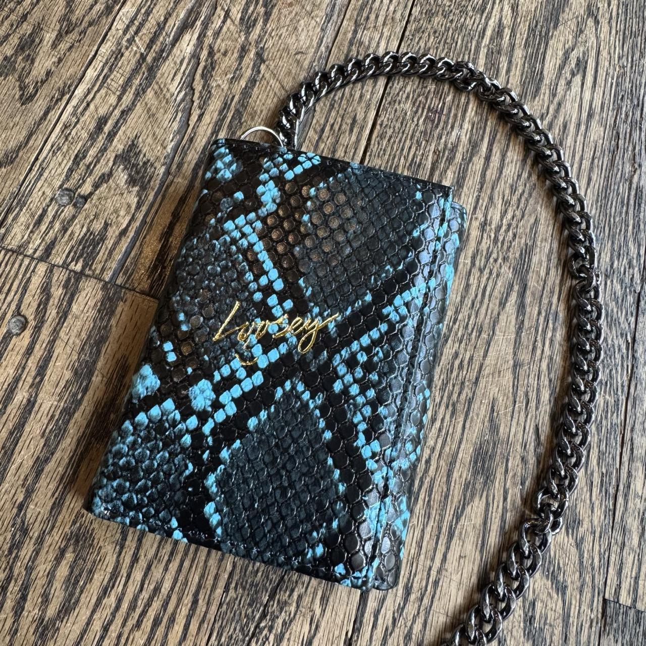 Loosey Blue Snake Chain Wallet
