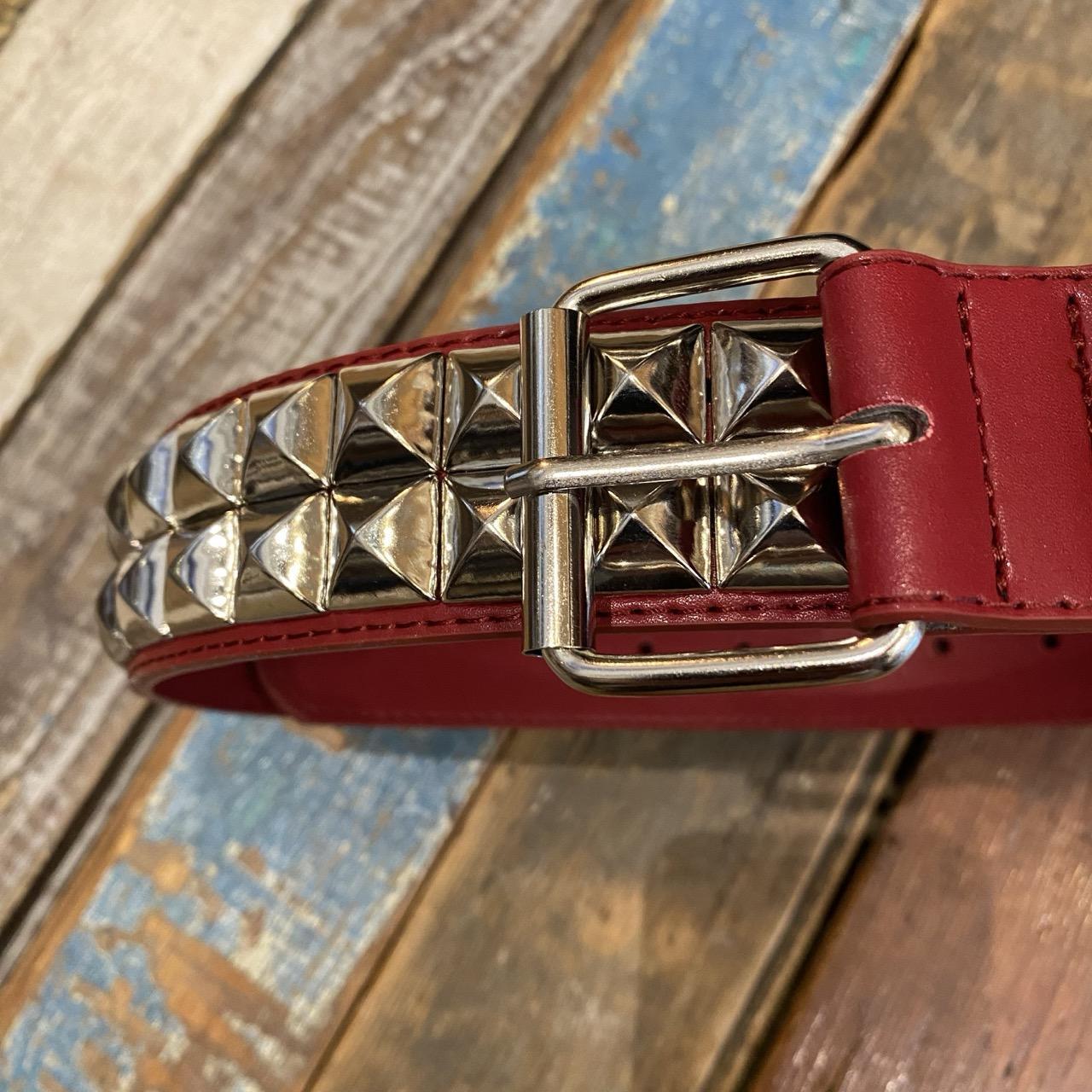 Loosey Maroon Stud Finder Belt