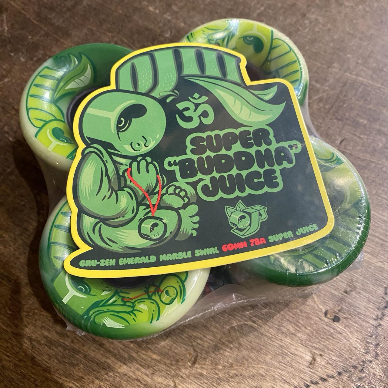 60mm Cru-Zen Super Juice Emerald Marble Swirl 78a OJ Wheels