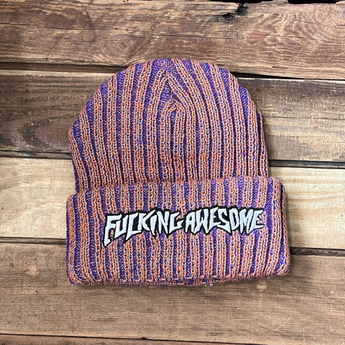 Fucking Awesome Reflective Stripe Beanie
