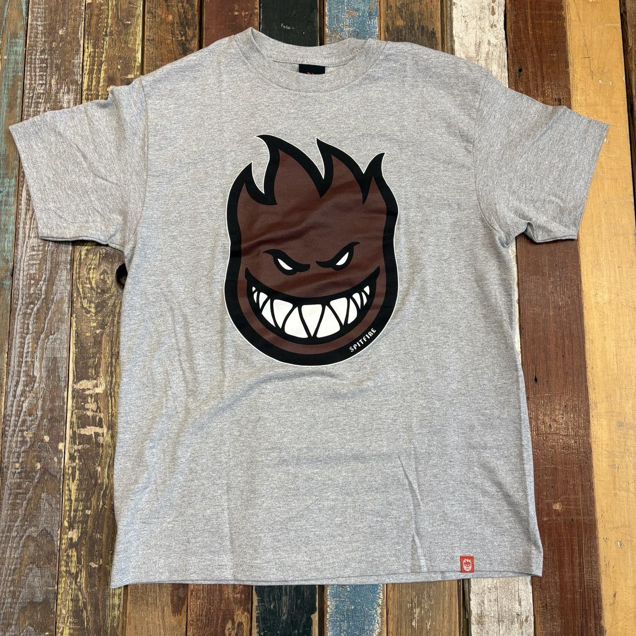 Spitfire Bighead (Heather Grey/Red) T-Shirt