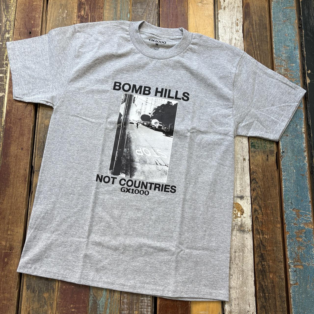 GX1000 Bomb Hills Tee - (Heather Grey w/ Black Font)