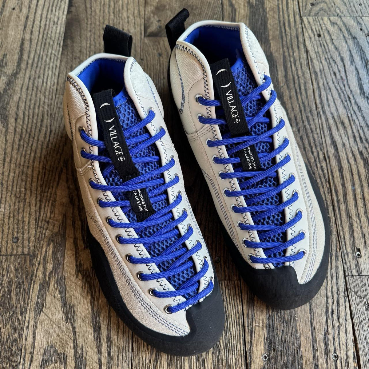 Village PM - MID 1PM - Cream - Blue