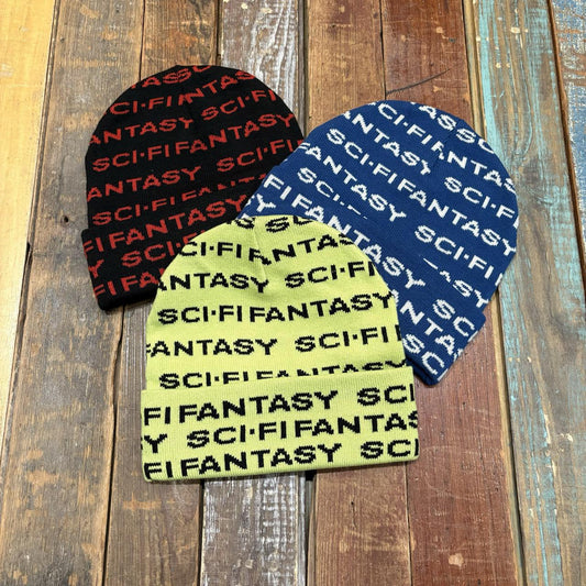 Sci-Fi Fantasy Repeat Logo Beanie