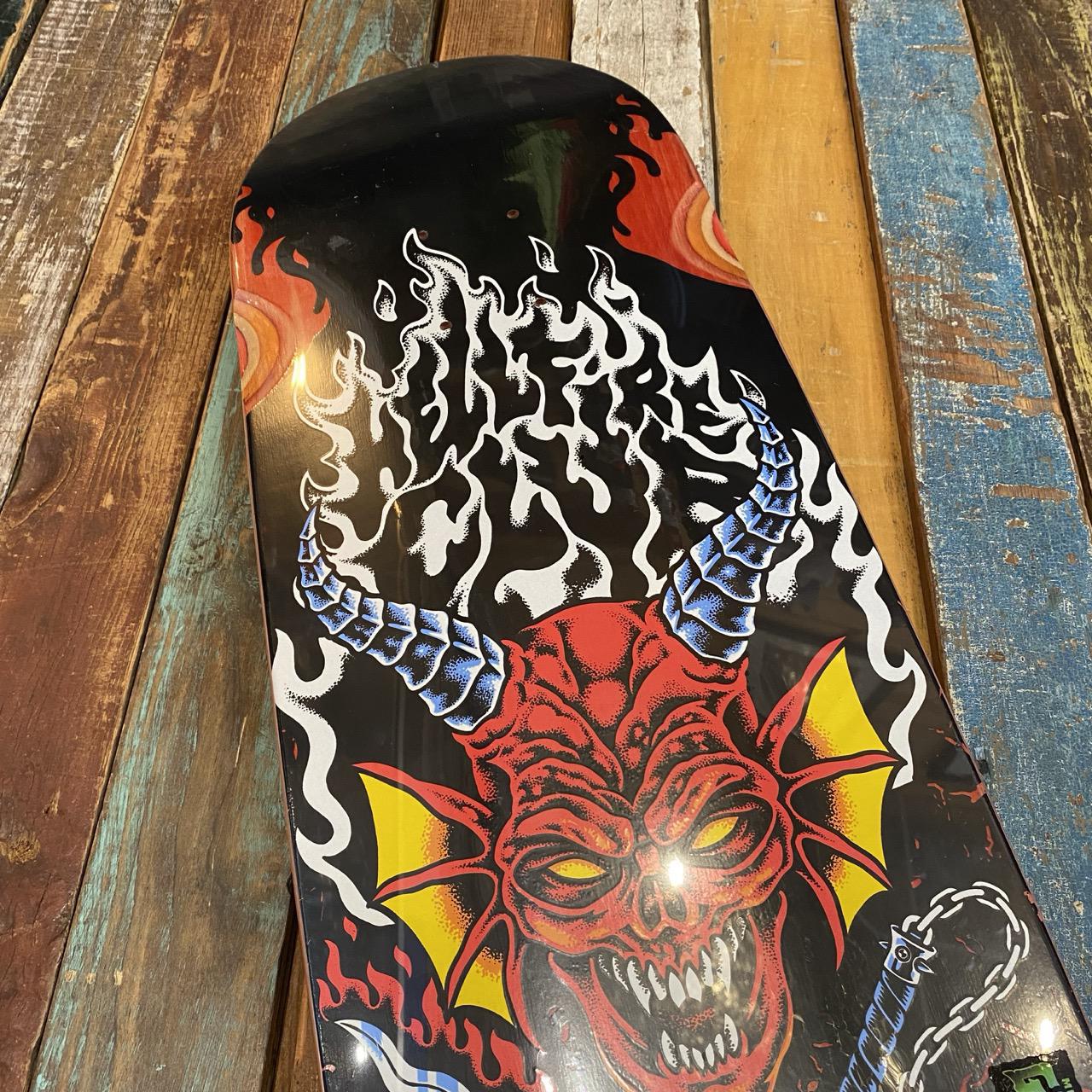 Stranger Things Hellfire Club Flames 9.00in x 32.00in Santa Cruz Deck