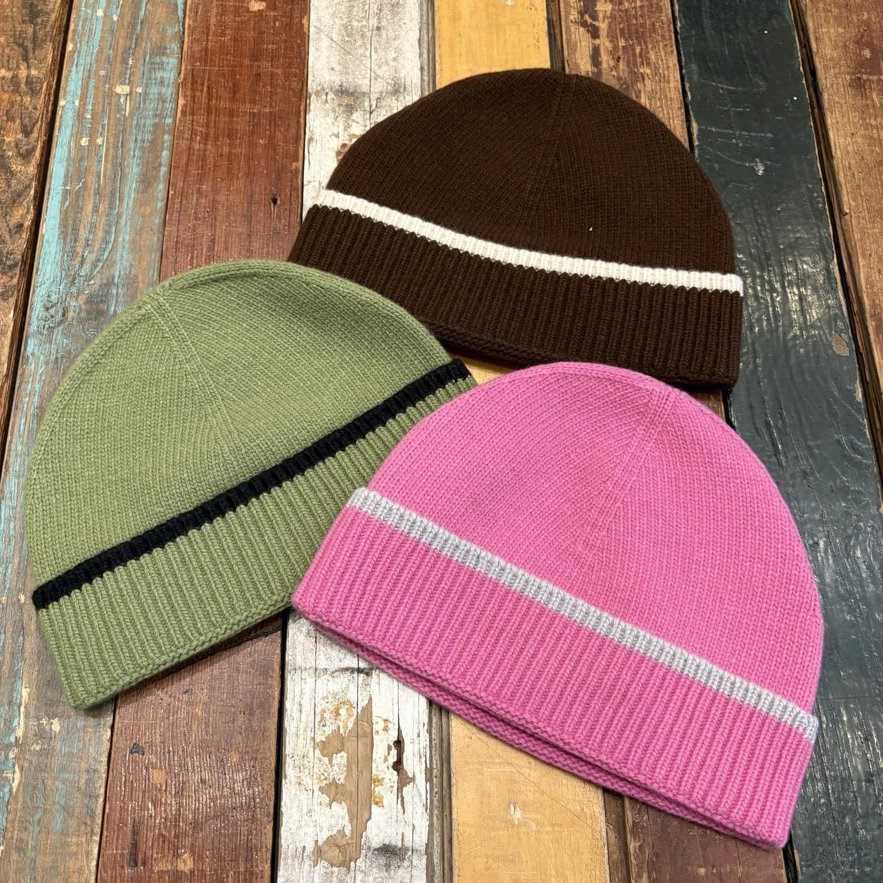 Sneeze Contrast Stripe Wool Beanie