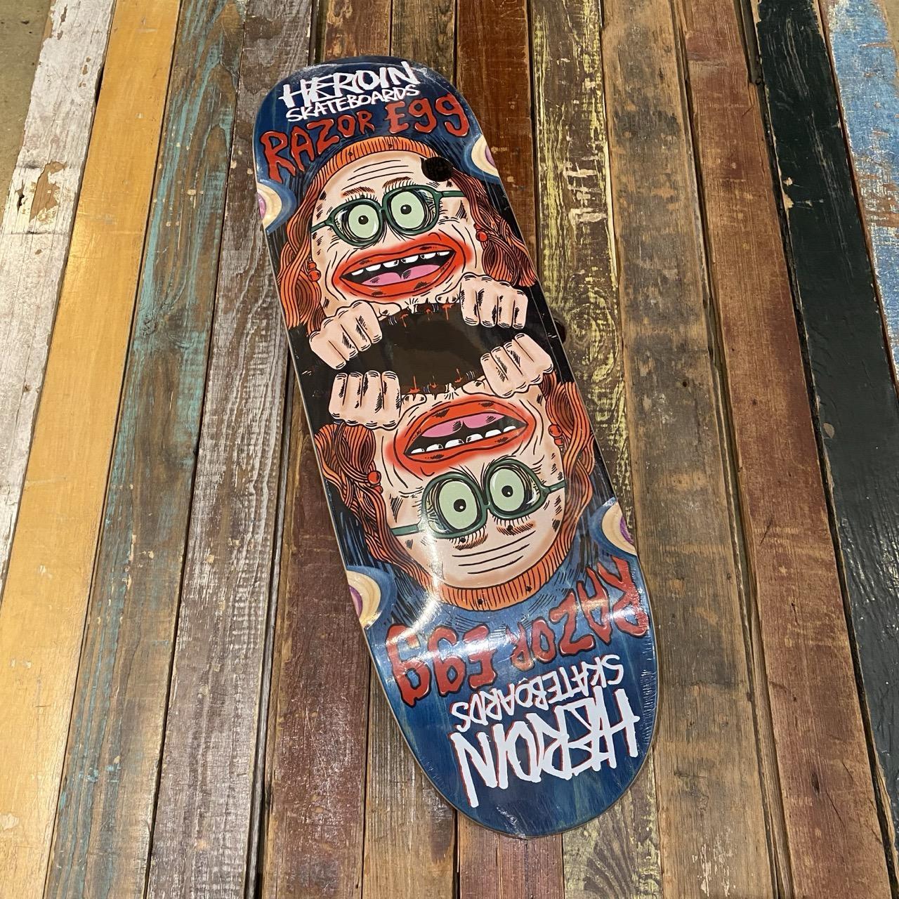 Heroin Skateboards Auntie Razoregg Deck 9.75"