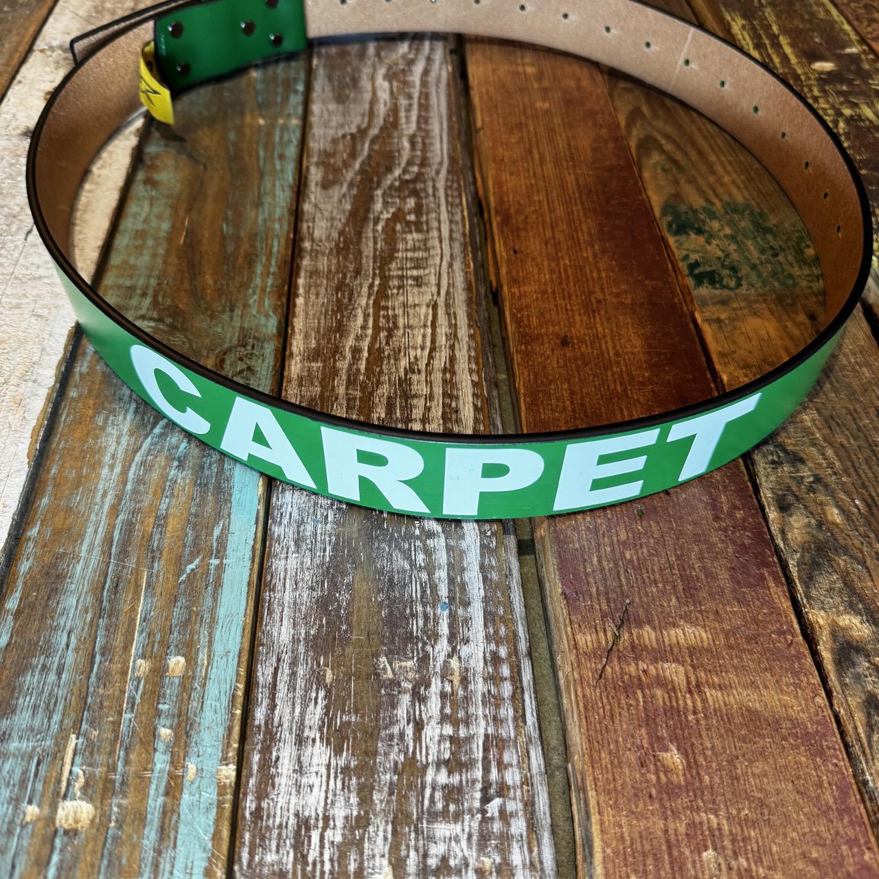 Carpet Company Leather Belt With Buckle