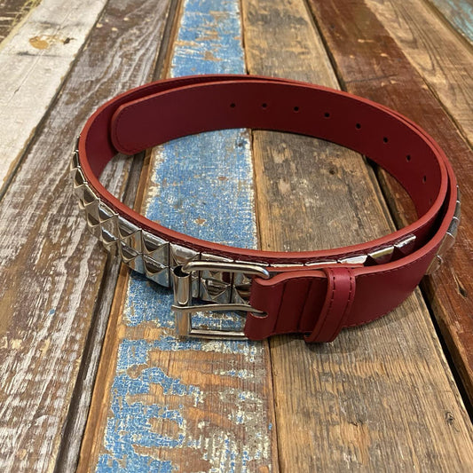 Loosey Maroon Stud Finder Belt