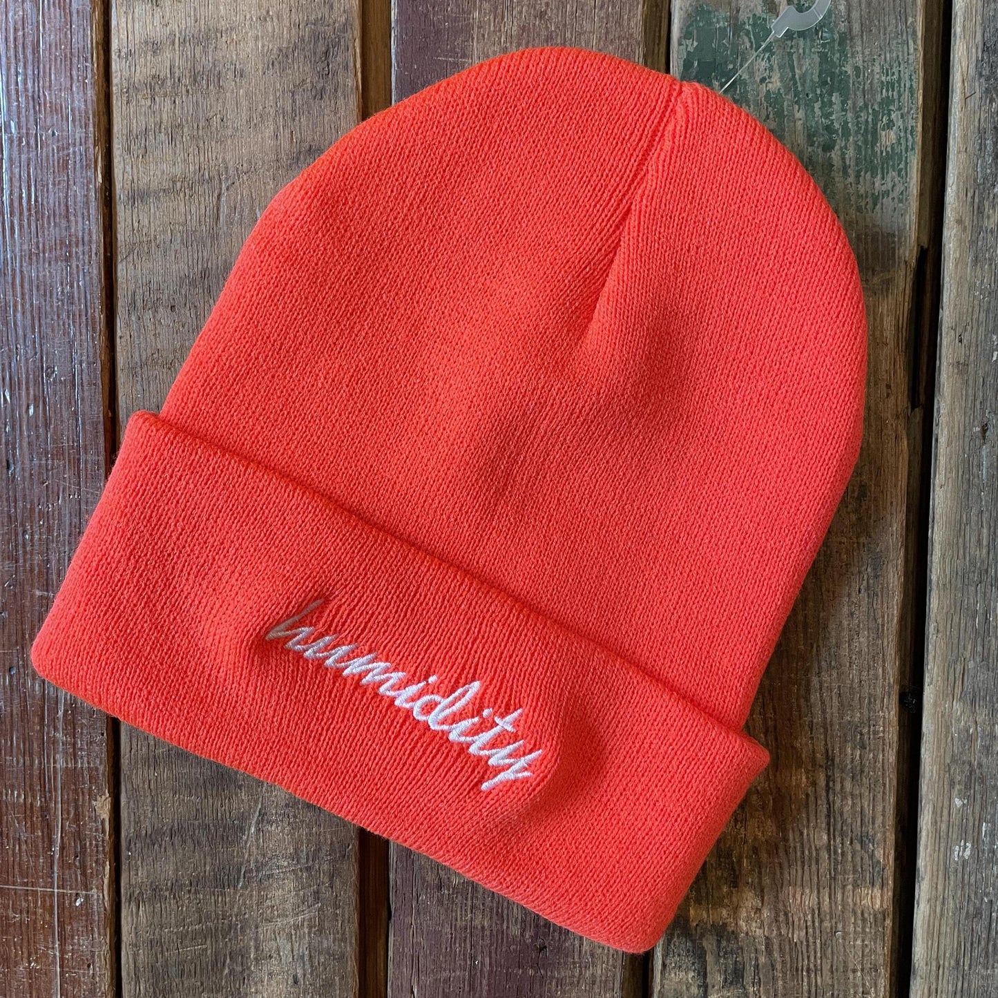 Embroidered Script Beanie