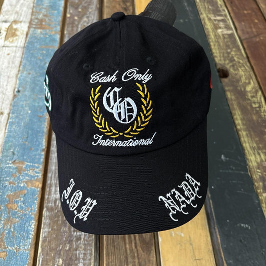 Cash Only Nada 6 Panel Cap (Black)