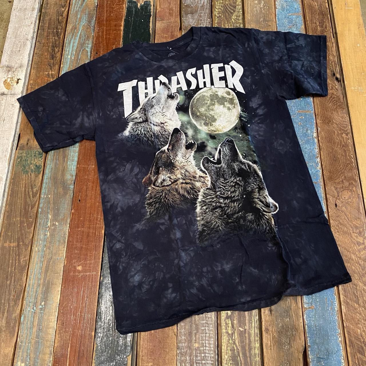 Thrasher Wolves Tee Shirt (Green)