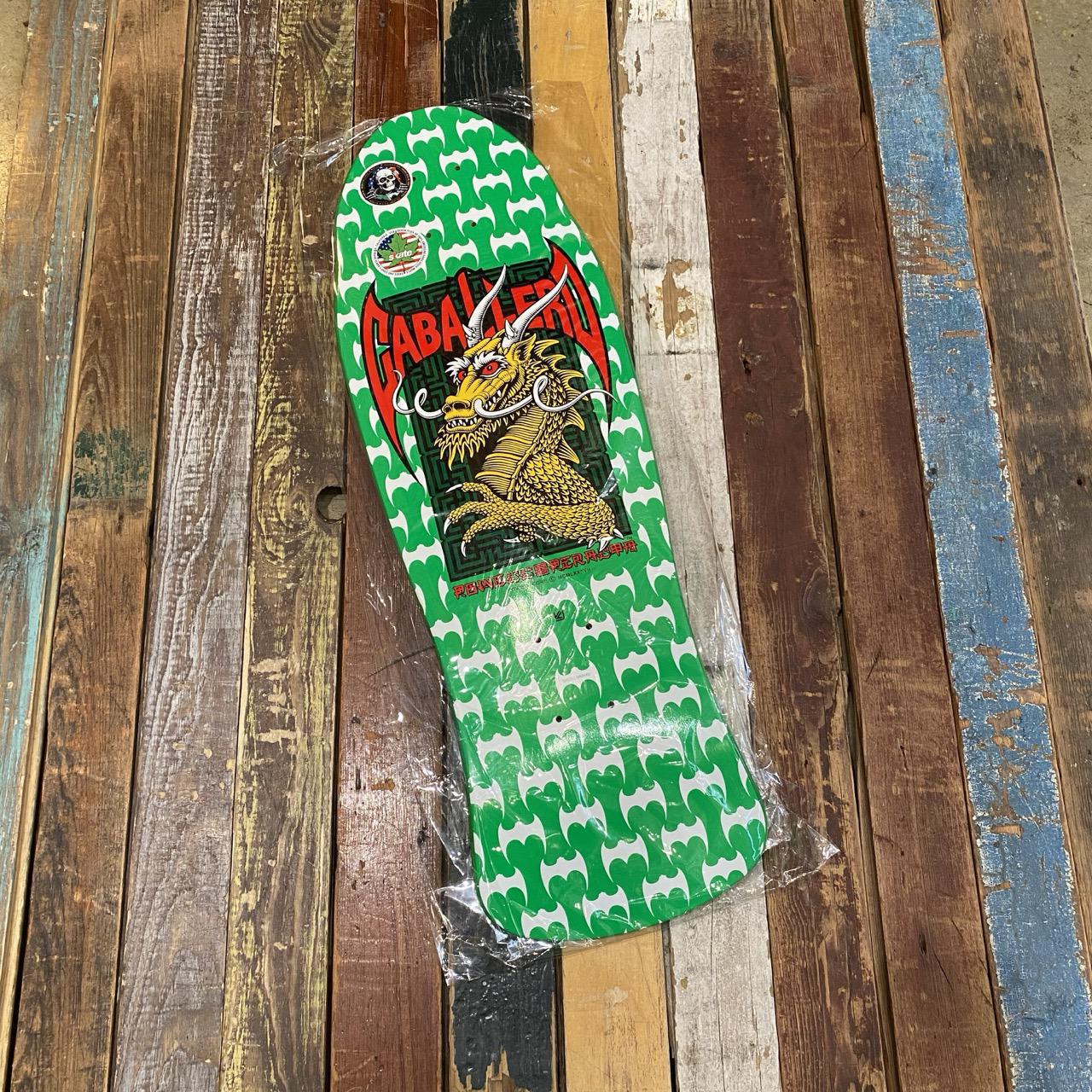 Powell Peralta Steve Caballero Street Reissue Skateboard Deck Green/White - 9.625