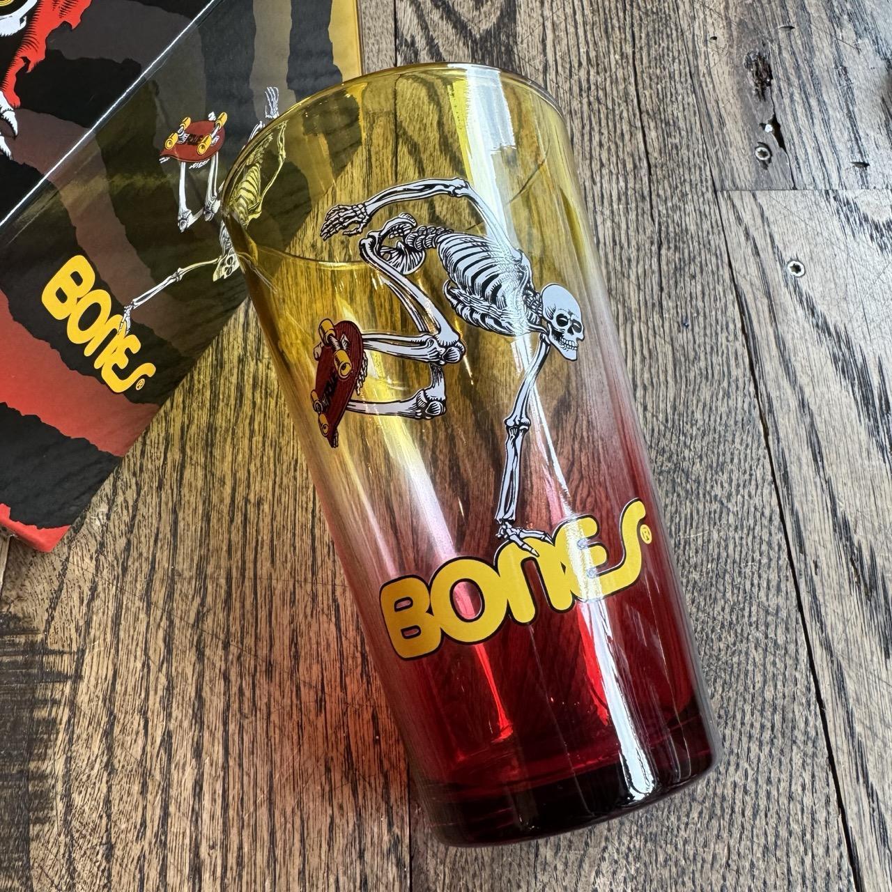 Powell Peralta Winged Ripper Pint Glass (YELLOW / RED)