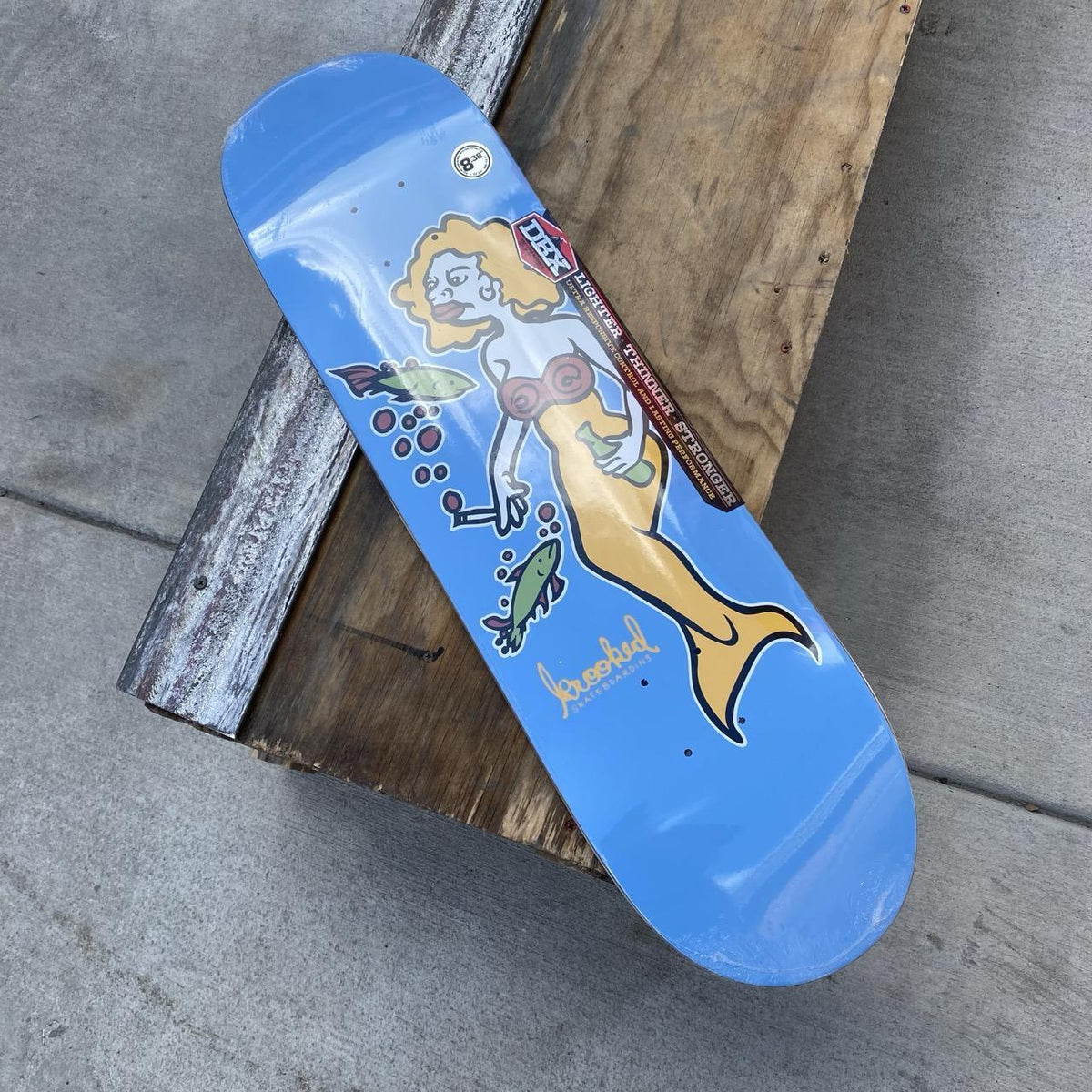 Krooked DBX MERMAID LT. BLU 8.38" Deck