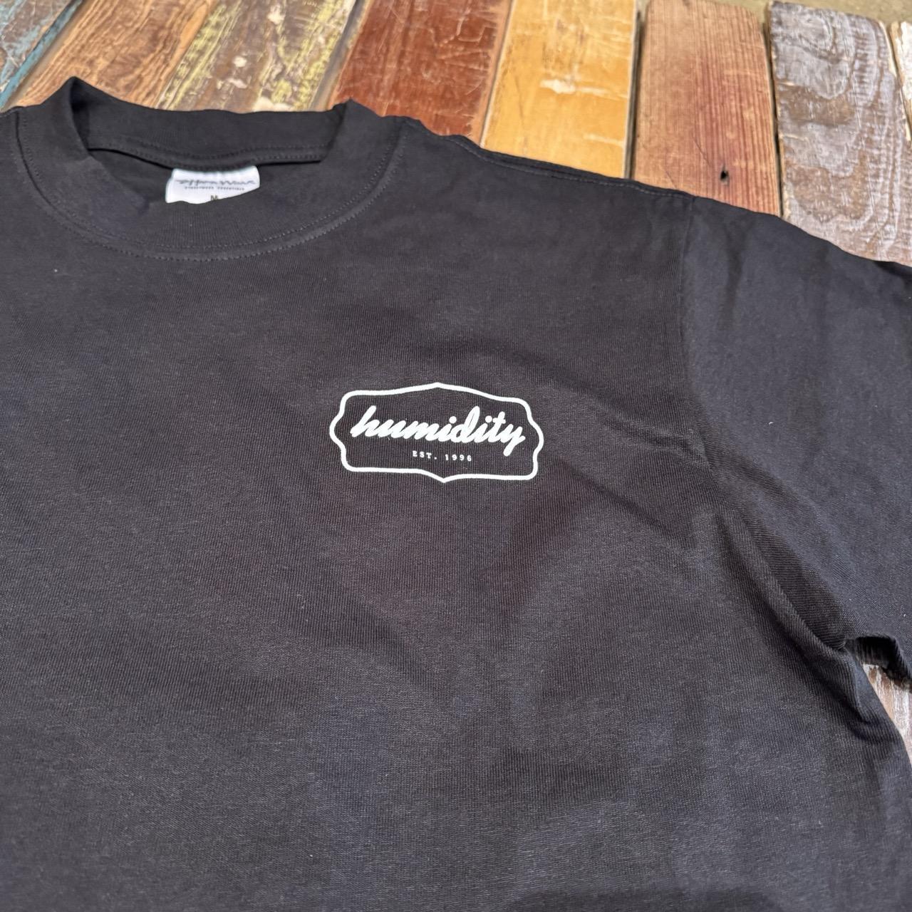 humidity (Puff Print) Badge Tee (Black/White)