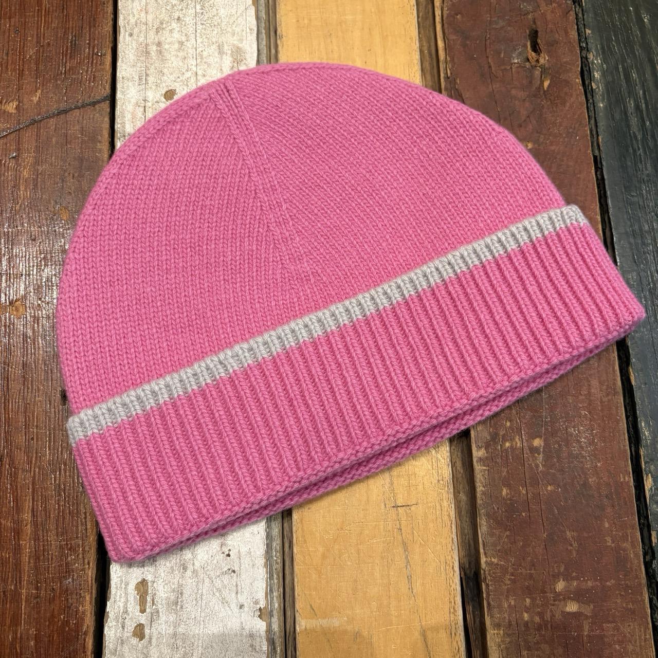 Sneeze Contrast Stripe Wool Beanie