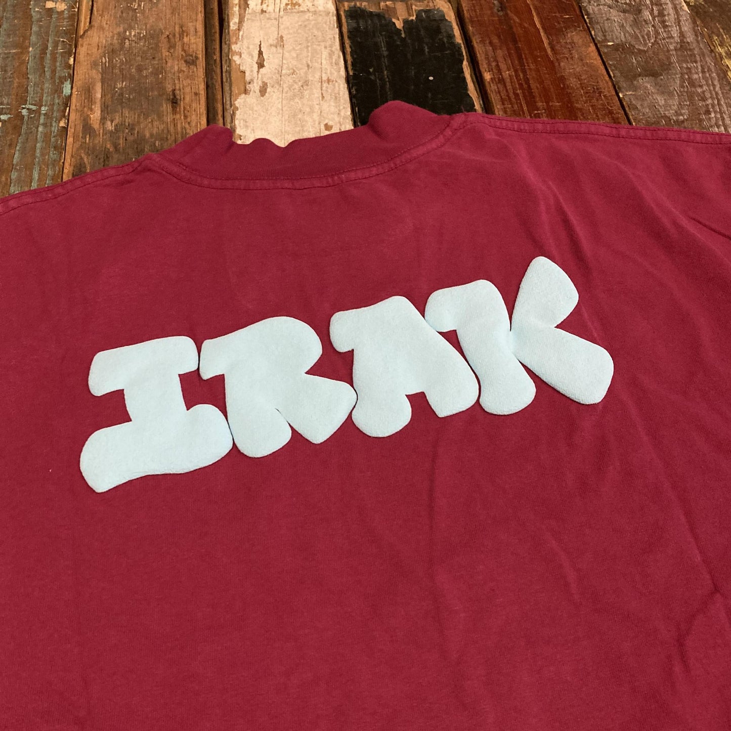 IRAK Ruby Puff Mock Neck Tee