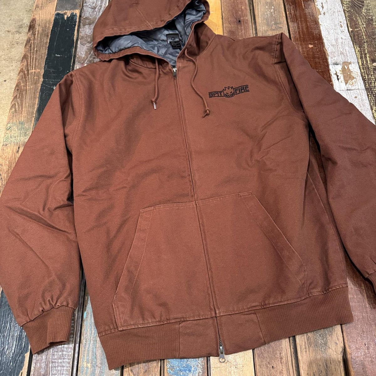 Spitfire Embroidered Arch Jacket (Dark Brown)