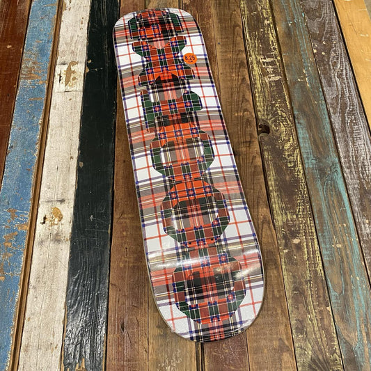 GX1000 OG LOGO Tartan White - 8.25" Deck