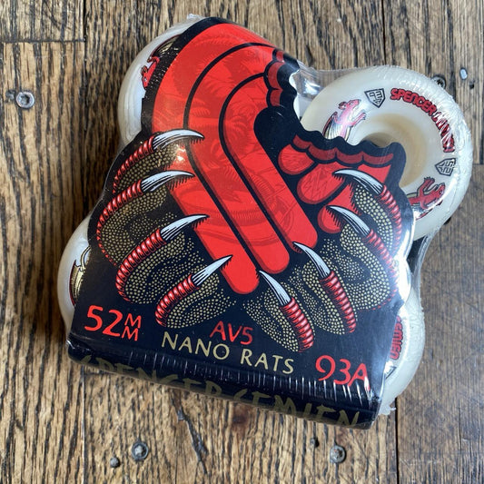 Powell DRAGON FORMULA RED 93A NANO RAT Spencer Semien 52X30MM OFF WHITE