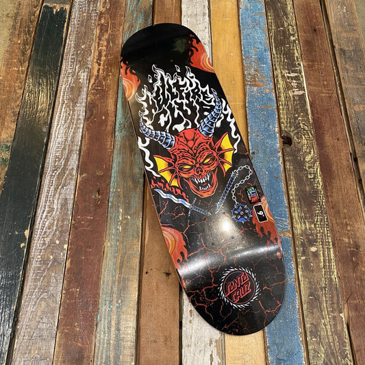 Stranger Things Hellfire Club Flames 9.00in x 32.00in Santa Cruz Deck