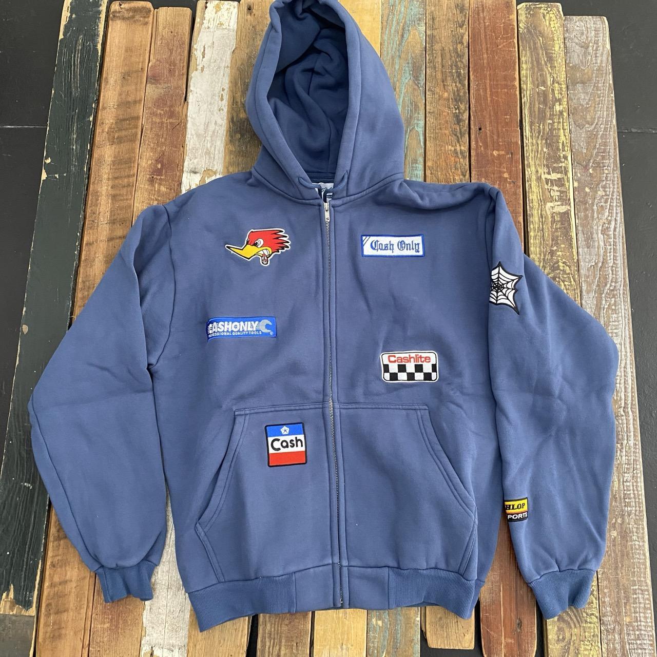 Service Zip-Thru Hood (Navy/Washed Stone)