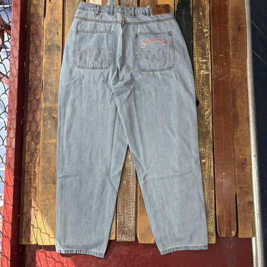 Cash Only Logo Baggy Denim Jeans