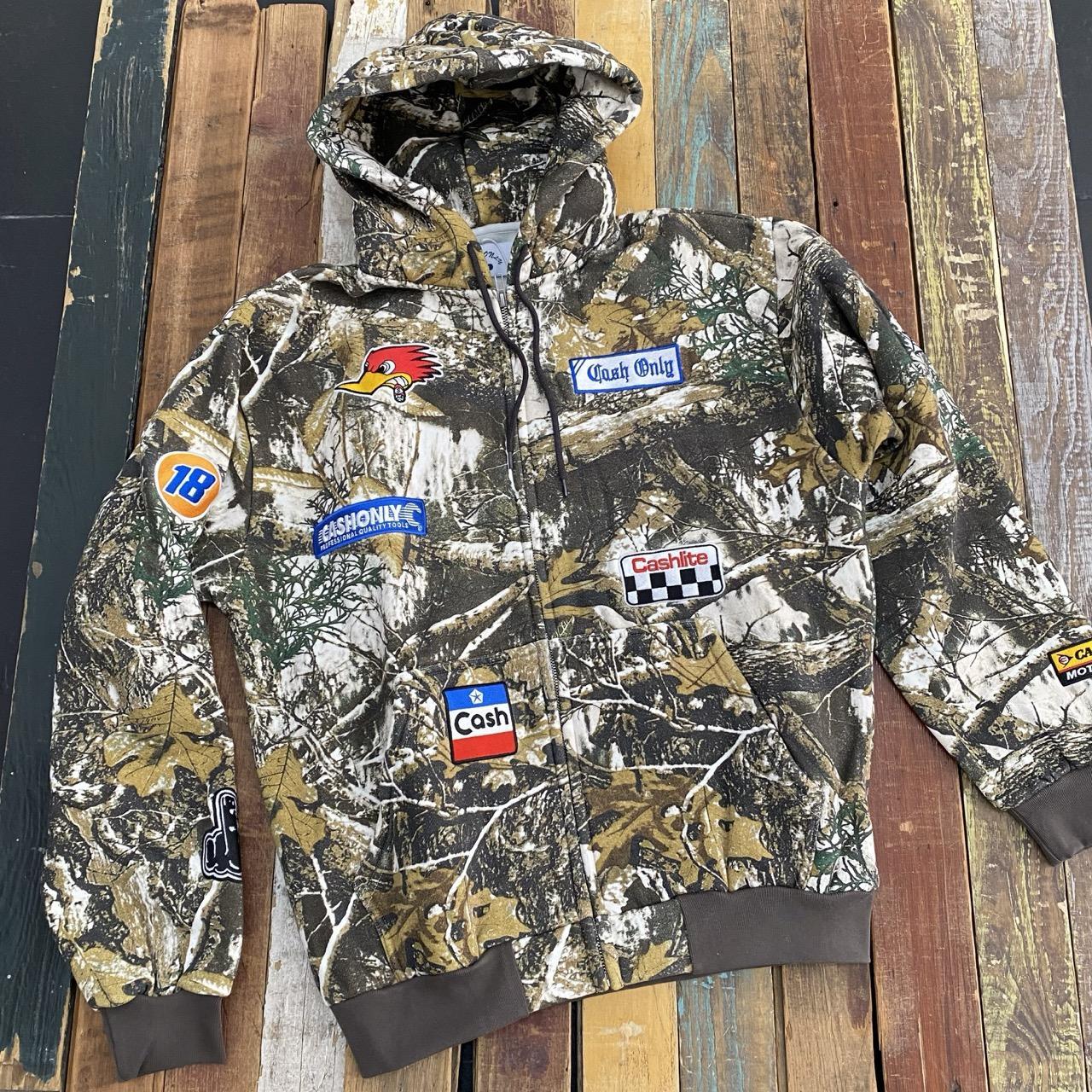 Cash Only Service Zip-Thru Hood (Camo)