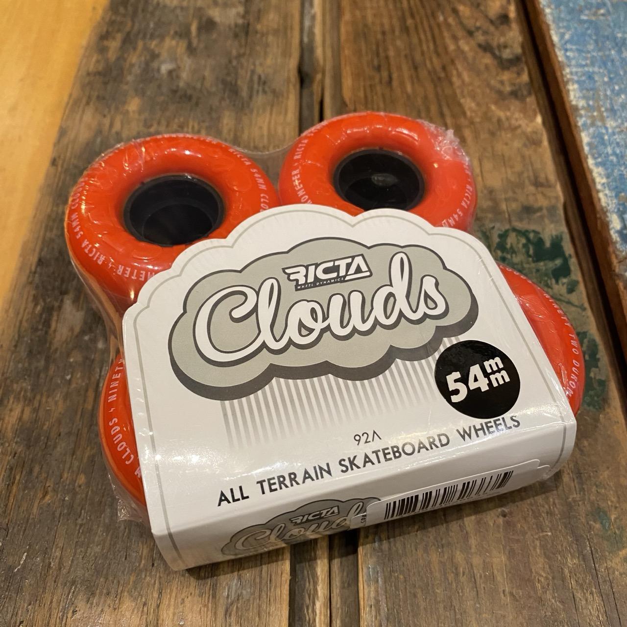 54mm Clouds Red Orange 92a Ricta Wheels