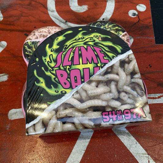 54mm Tear Away Maggots Neon Pink Hardline 97a Slime Balls Wheels