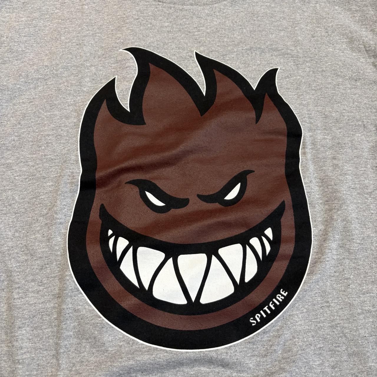 Spitfire Bighead (Heather Grey/Red) T-Shirt