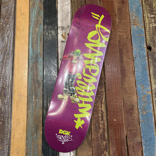 DGK Cheesin' Williams Deck Purple Glitter - 8.38 (Signed)