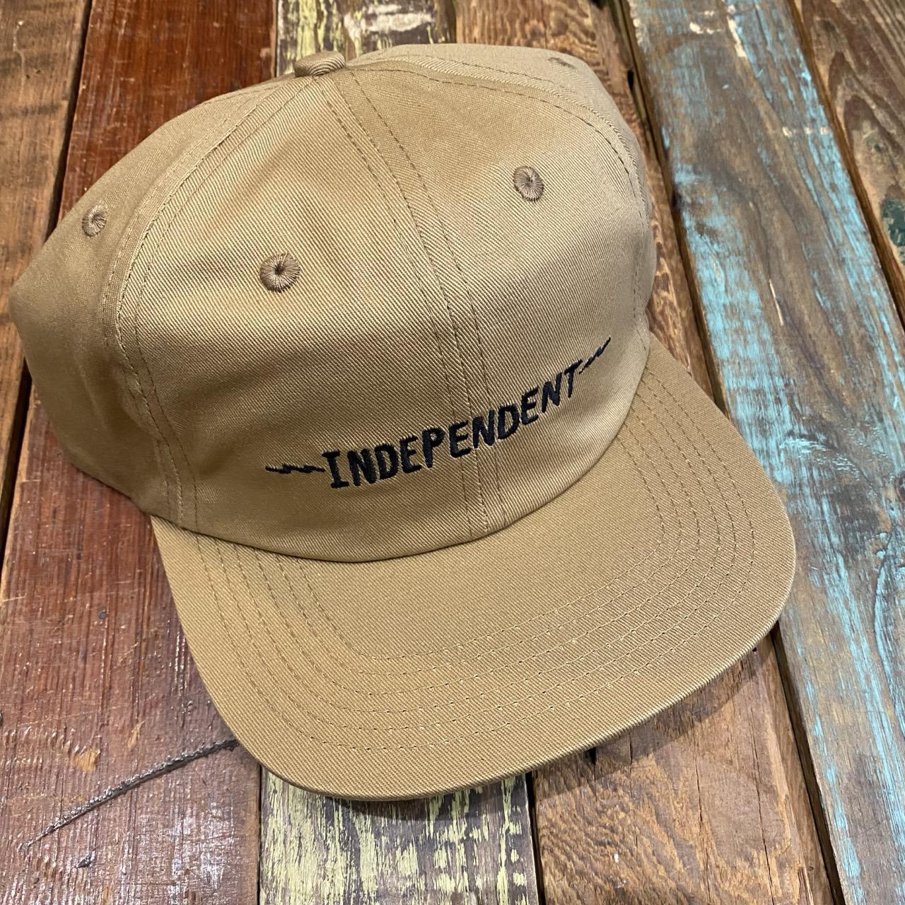 Independent Bratrud Notebook Snapback Hat Khaki