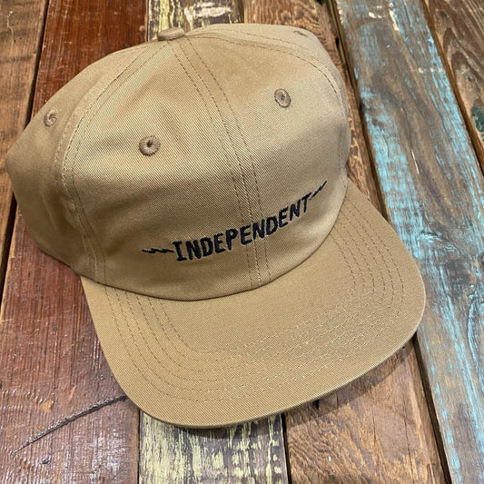 Independent Bratrud Notebook Snapback Hat Khaki