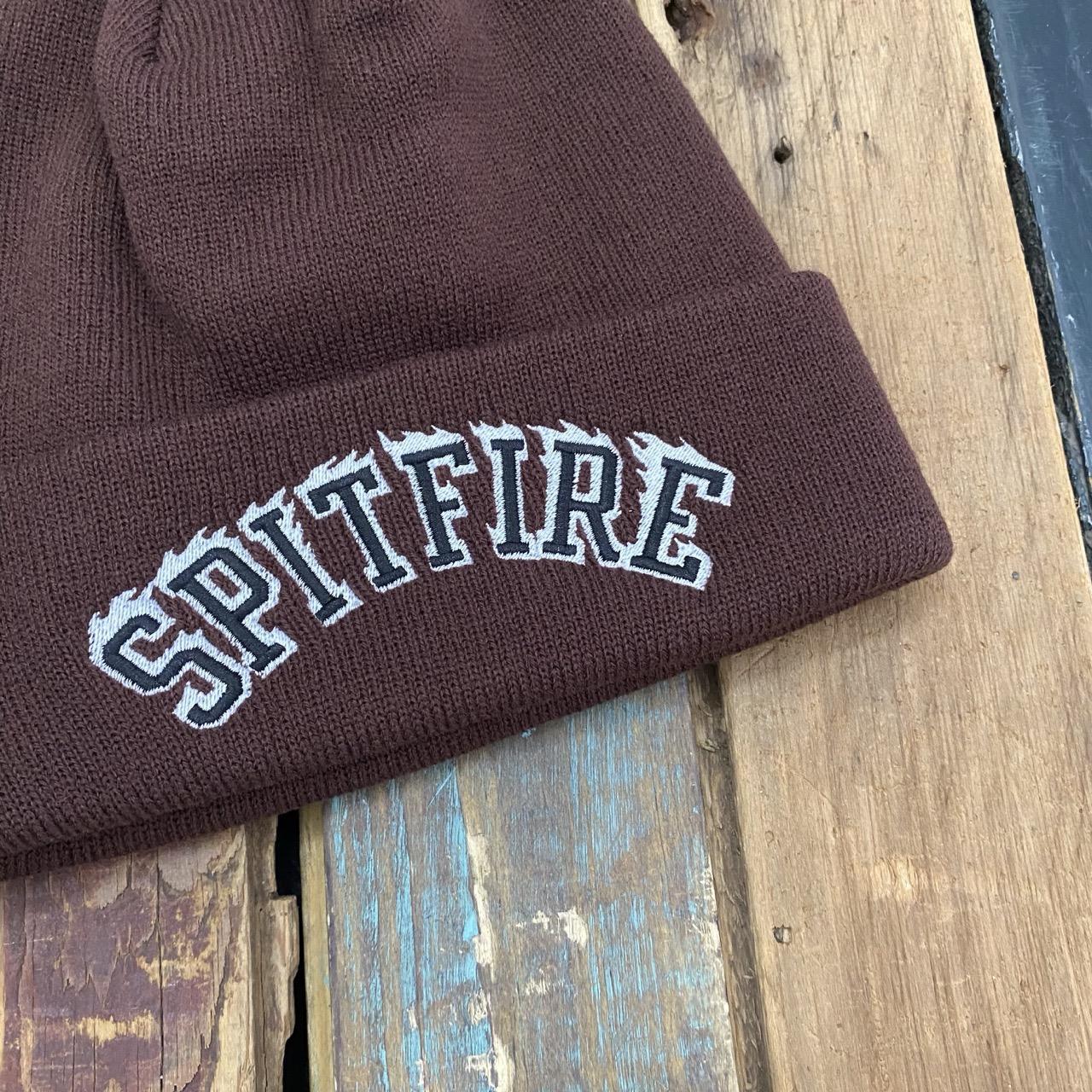 Spitfire Flame Beanie (Dark Red/Black)