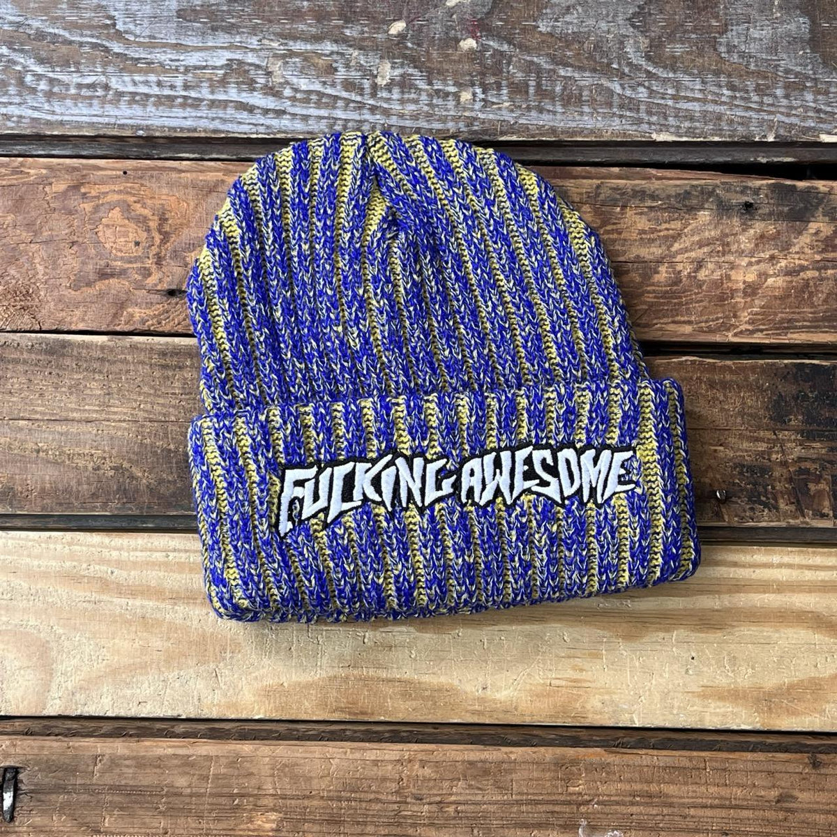 Fucking Awesome Reflective Stripe Beanie