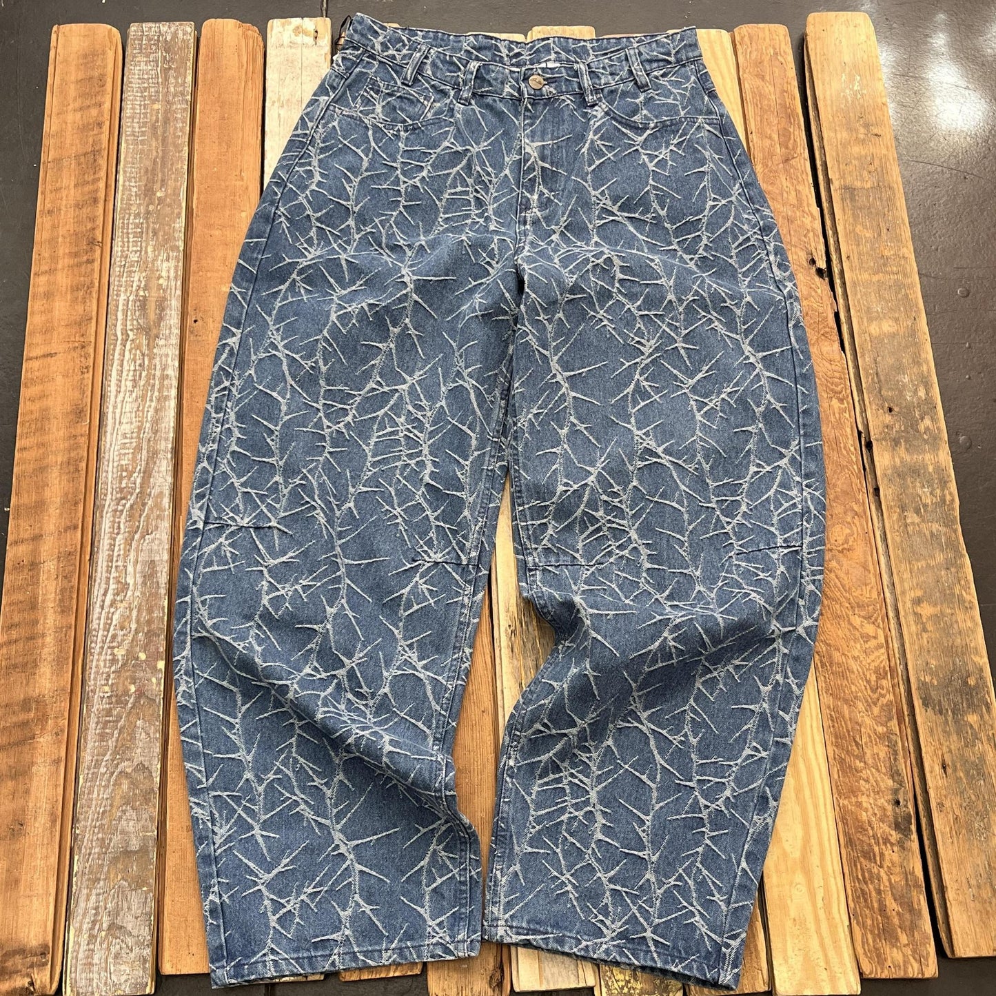 Thorn Camo Wide Cut Denim Jeans