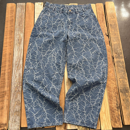 Thorn Camo Wide Cut Denim Jeans