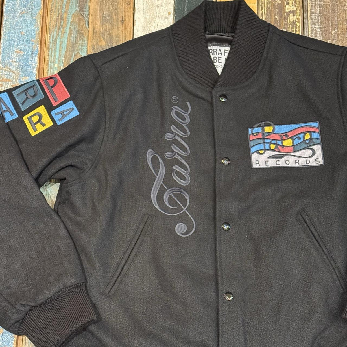 Parra "All The Best" Varsity Jacket (Black)