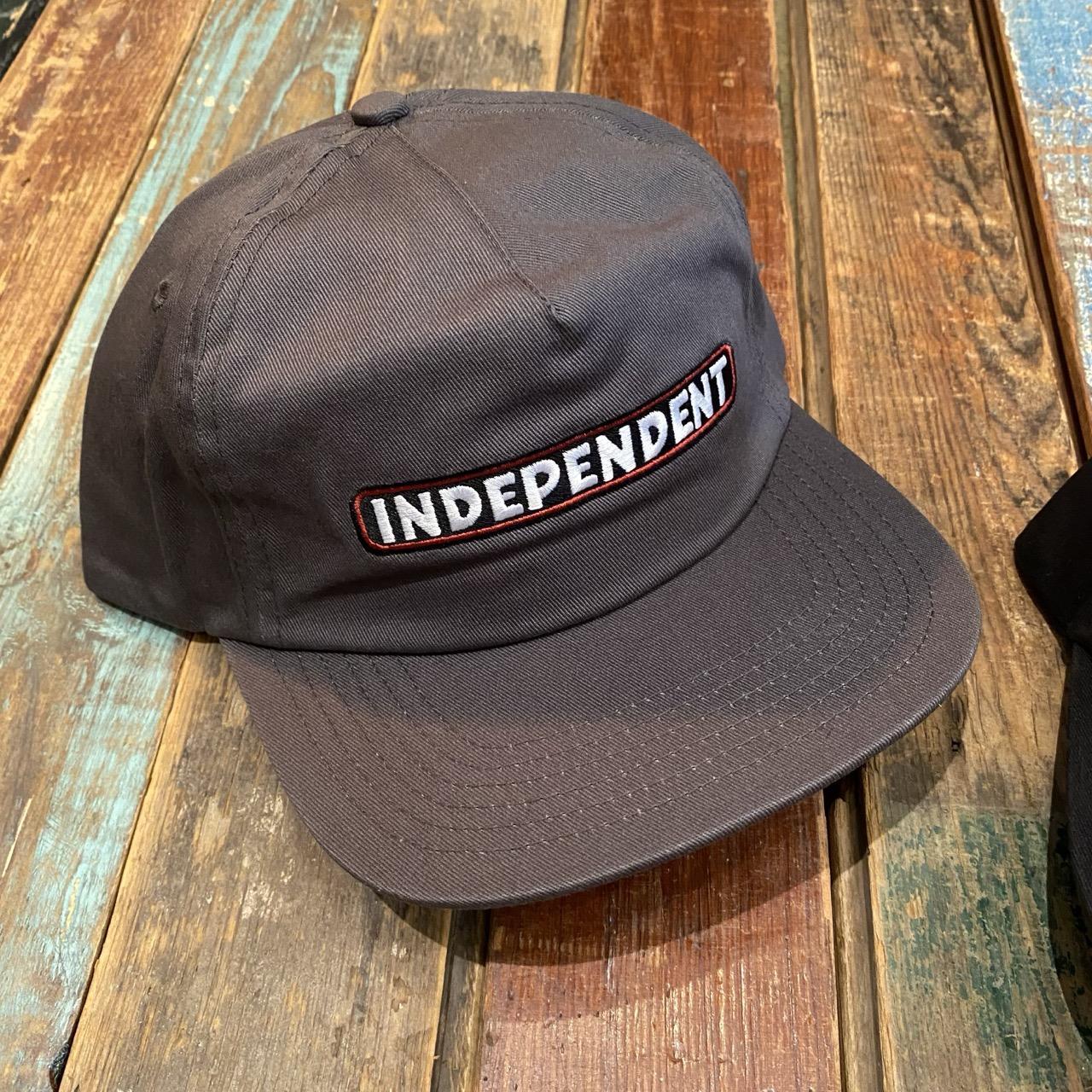 Independent Bar Logo Snapback Unstructured Hat