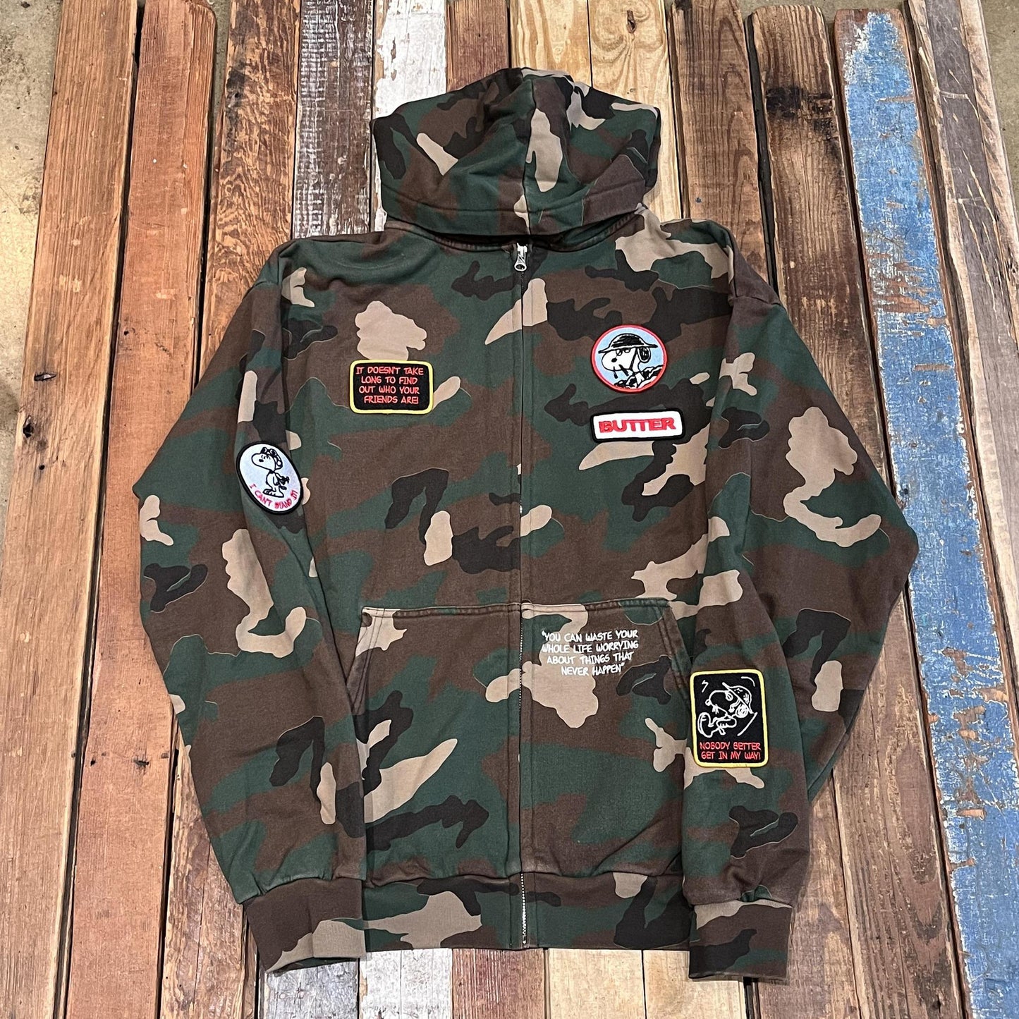 Patches Zip-Thru Hood