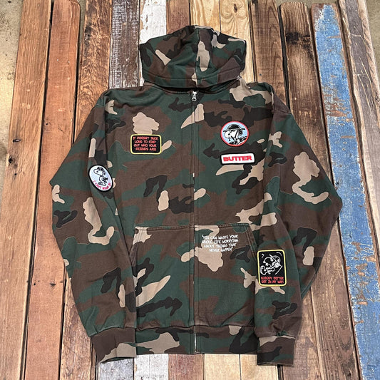 Patches Zip-Thru Hood
