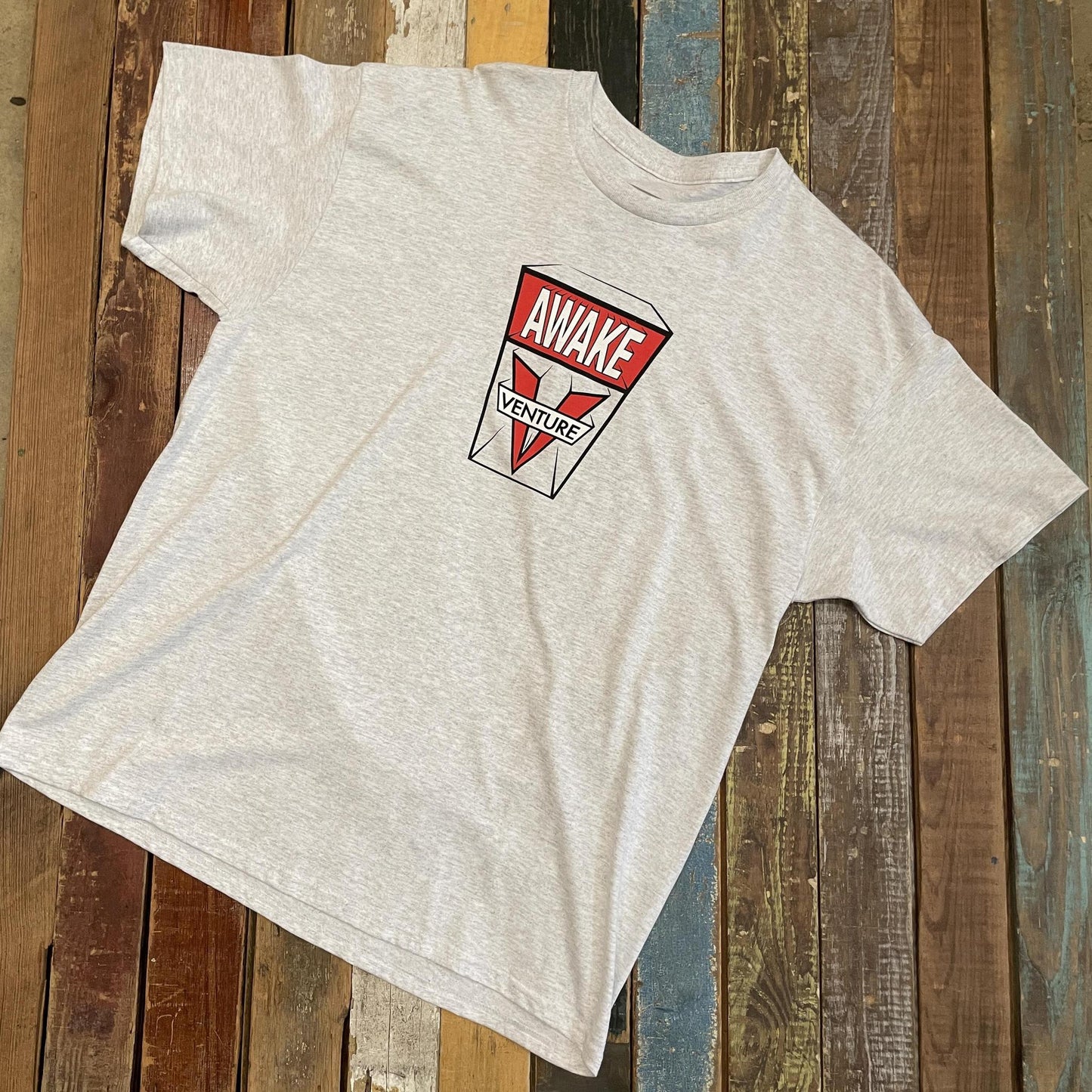 Venture Truck Tee (Ice Grey/Red/White)