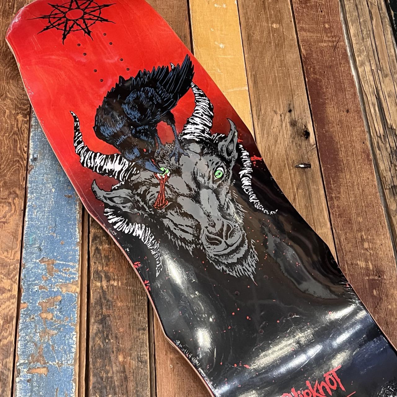 Welcome X Slipnot SPIT IT OUT ON DARK LORD BLACK/RED STAIN 9.75"