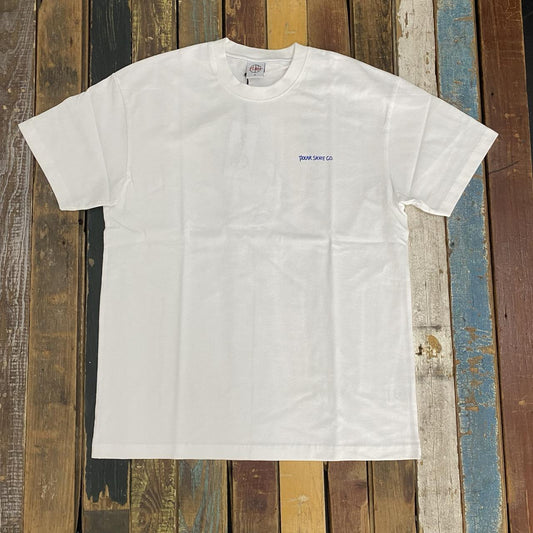 Polar Contrast Tee | Doodle (White/Ultramarine)