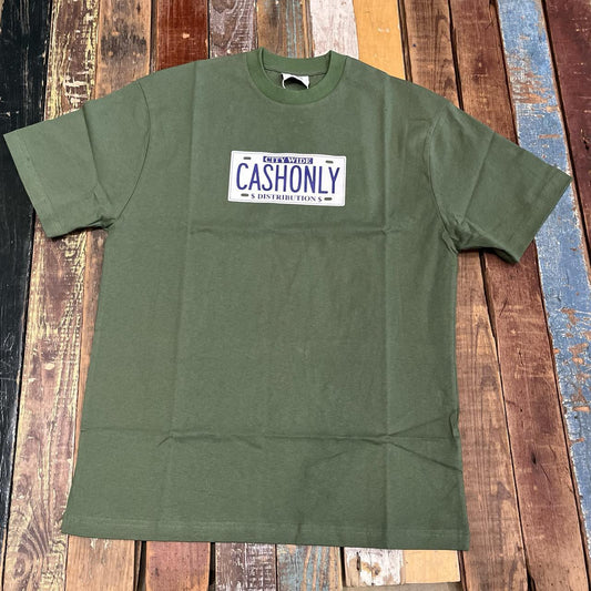 Cash Only License Plate Tee